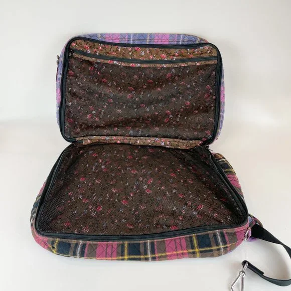 Vera Bradley Lay Flat Weekender Cozy Plaid - Picture 8 of 12